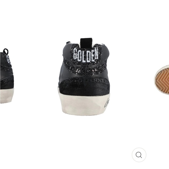 **SOLD**Golden Goose Deluxe Brand Mid Stars 37 black glitter calfskin and suede - Picture 15 of 16
